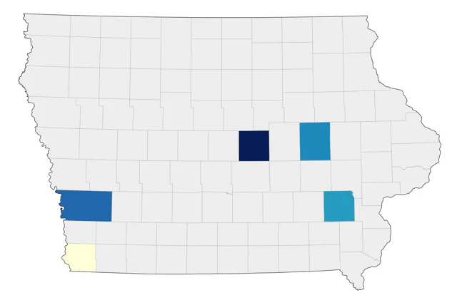 Anhinga county map