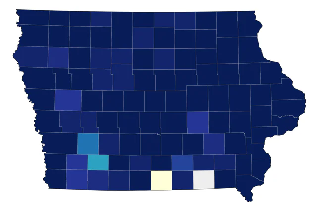 Bank Swallow county map