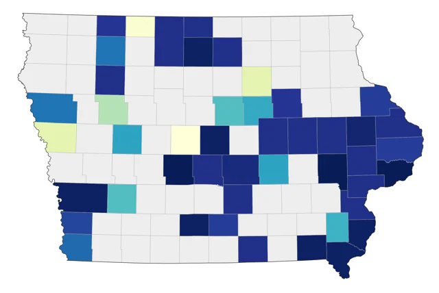 Black-bellied Whistling-Duck county map
