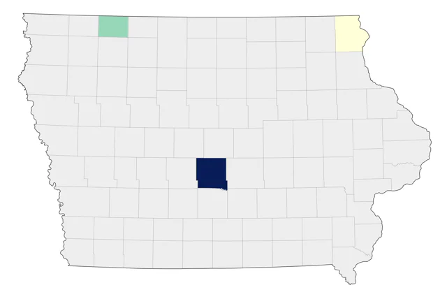 Black-headed Gull county map
