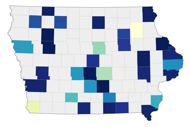 Black Scoter county map