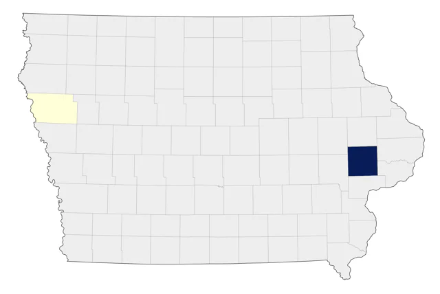 Black-throated Gray Warbler county map