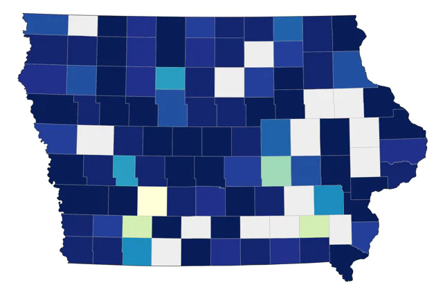 Bonaparte's Gull county map