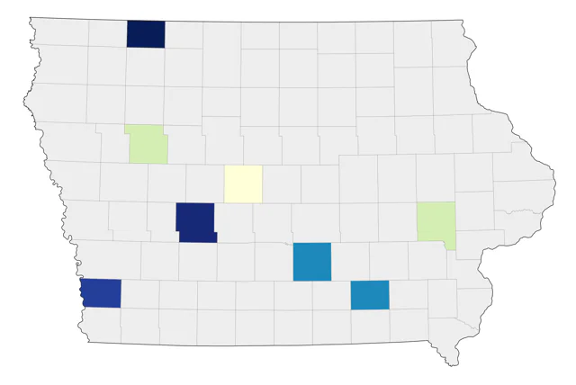 Clark's Nutcracker county map