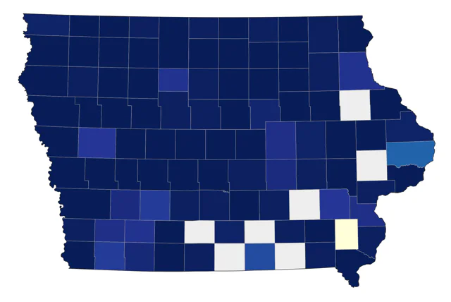 Clay-colored Sparrow county map