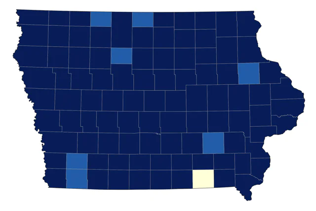 Cliff Swallow county map