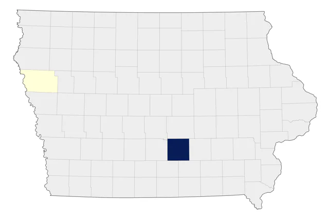 Common Eider county map