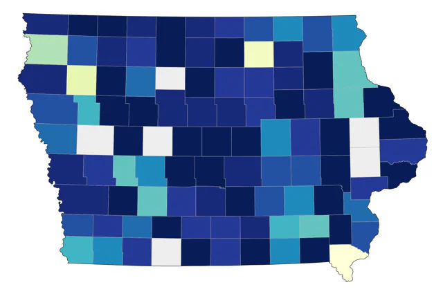 Common Loon county map