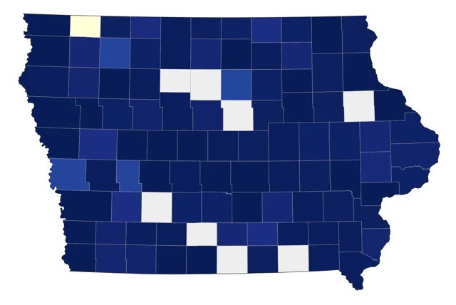 Eastern Screech-Owl county map