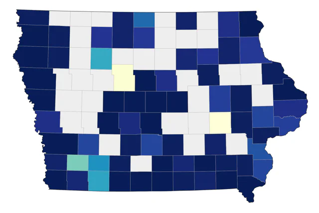 Eastern Whip-poor-will county map