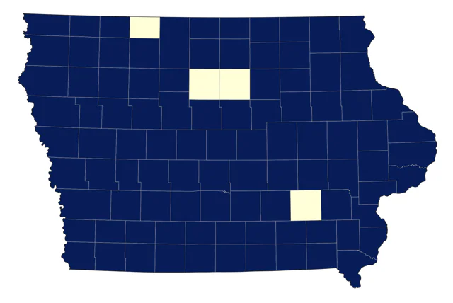 Eastern Wood-Pewee county map