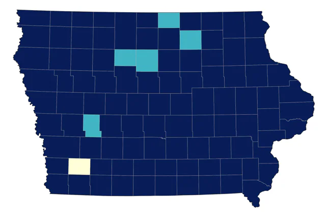 Eurasian Collared-Dove county map