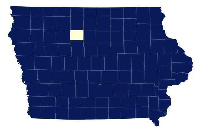 European Starling county map