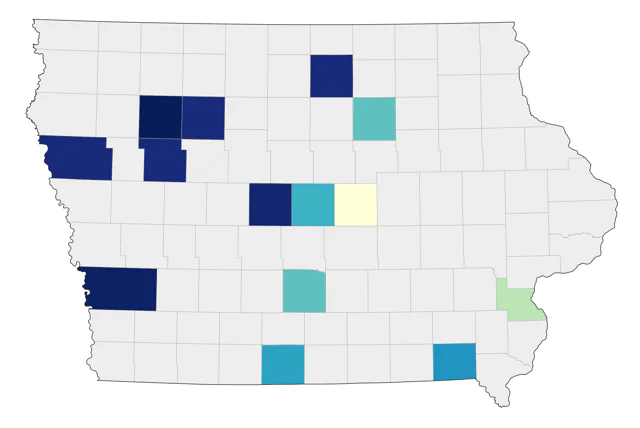 Ferruginous Hawk county map