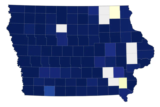 Franklin's Gull county map