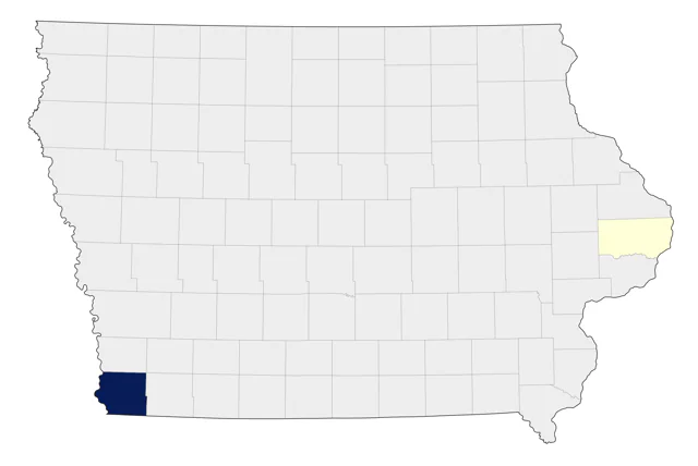 Fulvous Whistling-Duck county map