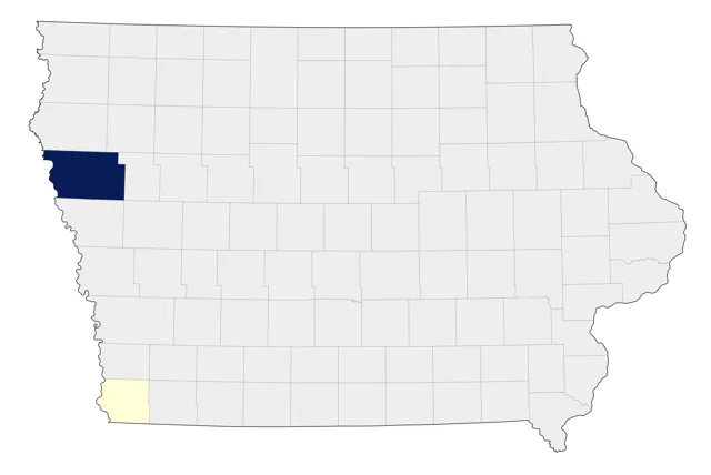 Garganey county map