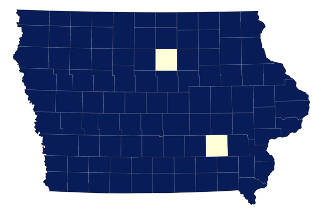 Gray Catbird county map