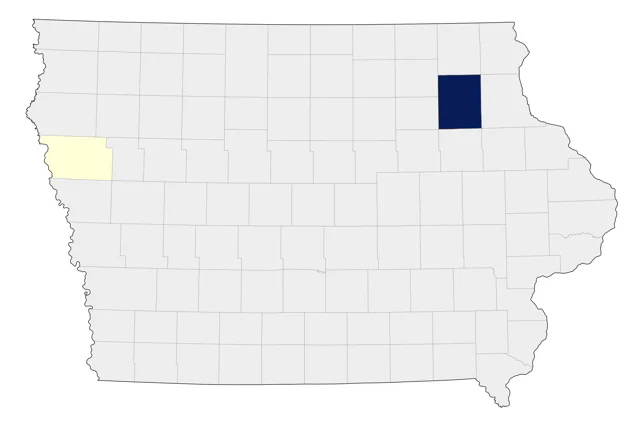 Gray-crowned Rosy-Finch county map