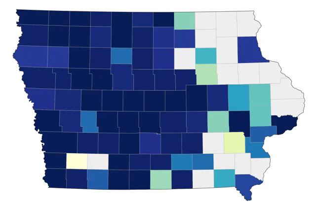 Great-tailed Grackle county map