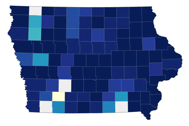 Hermit Thrush county map