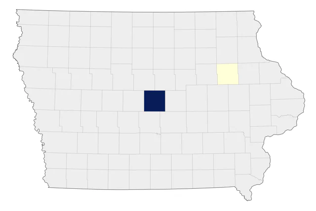 Hooded Oriole county map