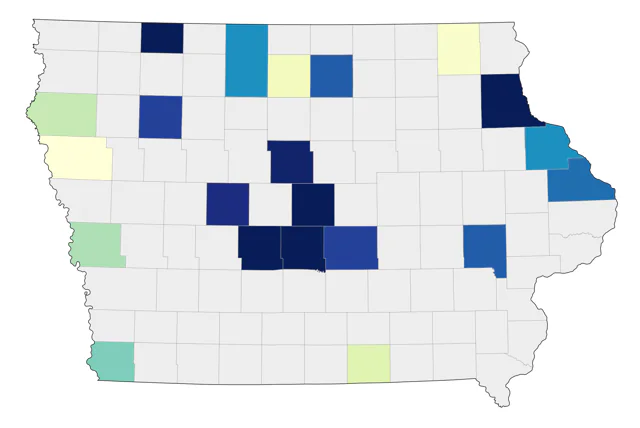 Hudsonian Whimbrel county map