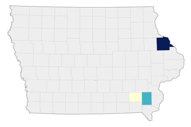 Indian Peafowl county map