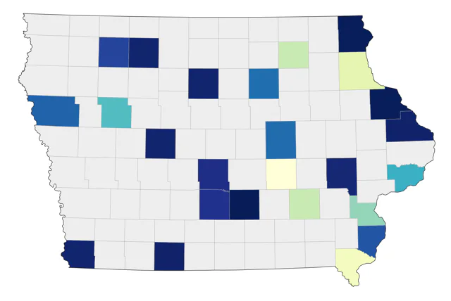King Rail county map