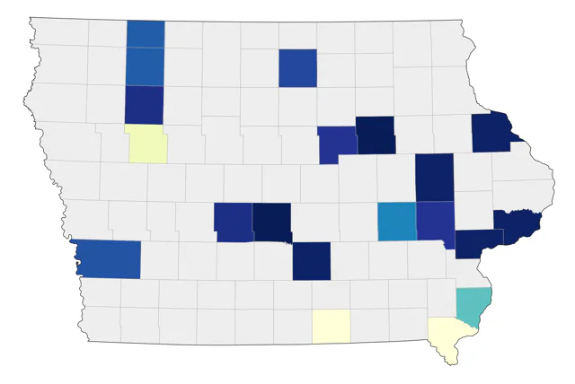Laughing Gull county map