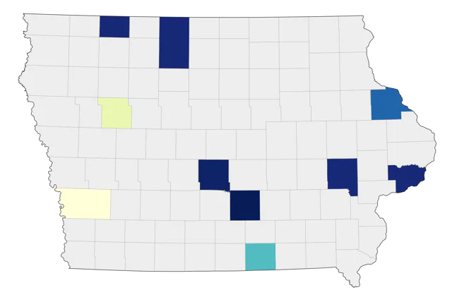 Little Gull county map