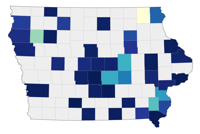 Long-tailed Duck county map