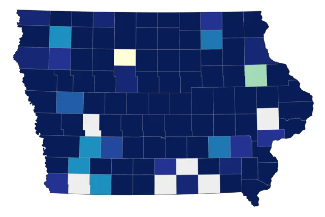 Marsh Wren county map