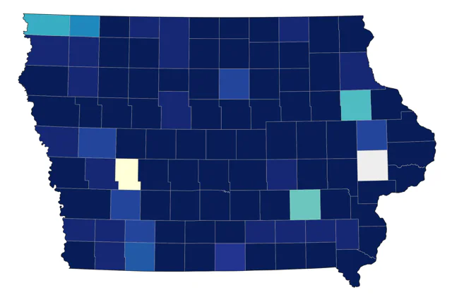Northern Pintail county map