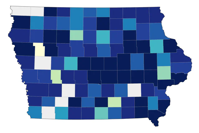 Olive-sided Flycatcher county map