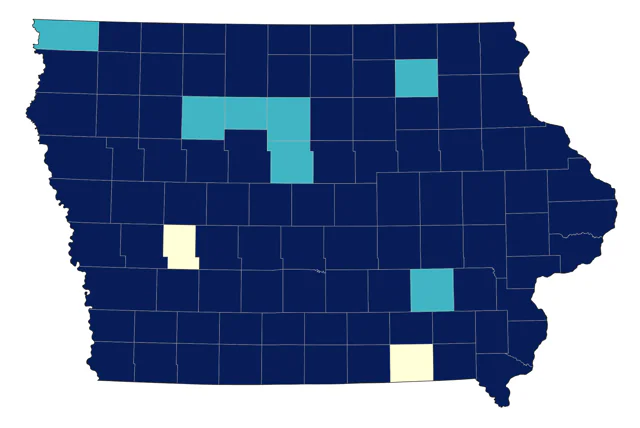 Orchard Oriole county map