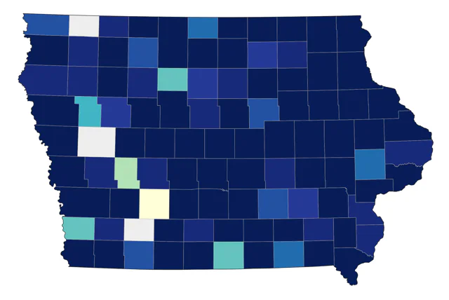 Ovenbird county map