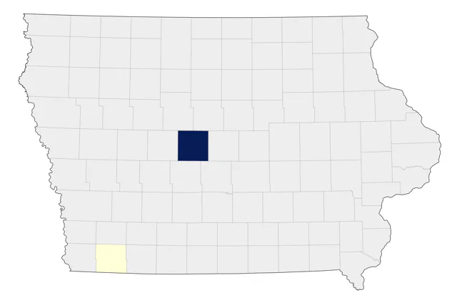 Pinyon Jay county map