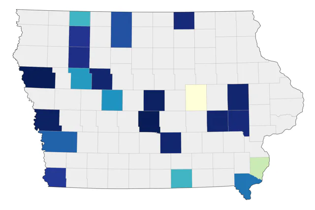 Piping Plover county map