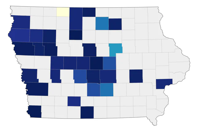 Prairie Falcon county map