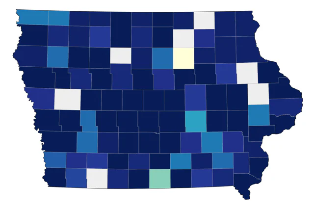Red-breasted Merganser county map
