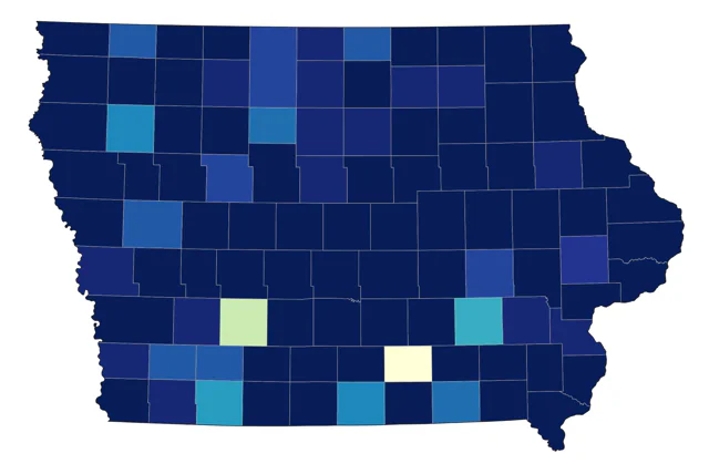 Red-breasted Nuthatch county map