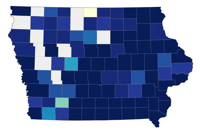 Red-shouldered Hawk county map
