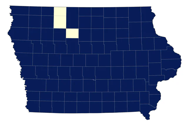 Red-tailed Hawk county map