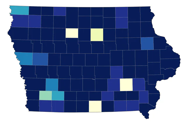 Redhead county map
