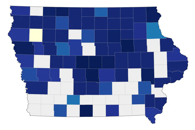 Redpoll county map