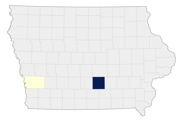 Ross's Gull county map