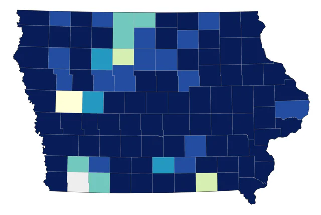 Rough-legged Hawk county map