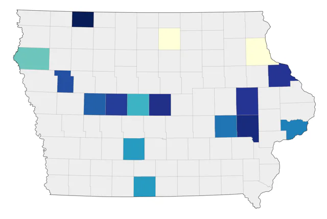 Rufous Hummingbird county map