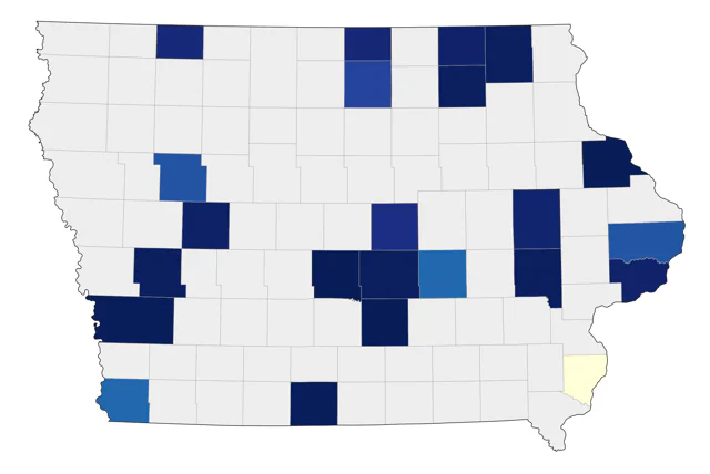 Sabine's Gull county map